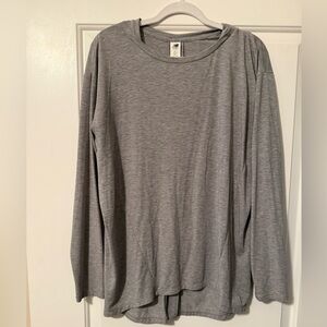 New Balance Light Gray Crewneck Tee with Logo Tag